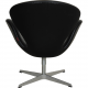 Arne Jacobsen Swan chair in black Aura leather