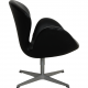 Arne Jacobsen Swan chair in black Aura leather