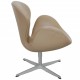 Arne Jacobsen Svanen stol i beige Essential læder