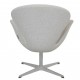 Arne Jacobsen Swan chair in grey Divina Melange fabric