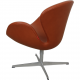 Arne Jacobsen Swan chair in cognac Aura leather