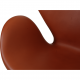 Arne Jacobsen Swan chair in cognac Aura leather