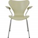 Arne Jacobsen Seven armchair reupholstered in green Paloma leather