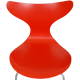 Set orange Arne Jacobsen Lilly chairs (6)