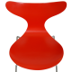 Set orange Arne Jacobsen Lilly chairs (6)