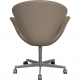 Arne Jacobsen Swan office chair in beige leather