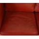 Børge Mogensen 2.seater 2332 sofa in indian red aniline leather