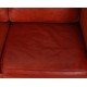 Børge Mogensen 2.seater 2332 sofa in indian red aniline leather