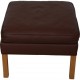 Børge Mogensen 2202 stool in brown leather