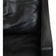 Børge Mogensen 2207 lounge chair in black leather