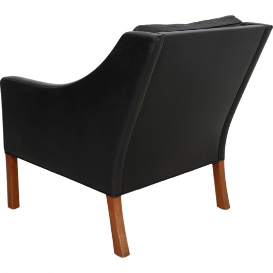 Børge Mogensen 2207 lounge chair in black leather