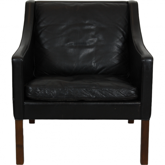 Børge Mogensen 2207 chair in black leather