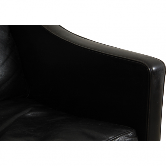 Børge Mogensen 2207 chair in black leather