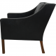 Børge Mogensen 2207 chair in black leather