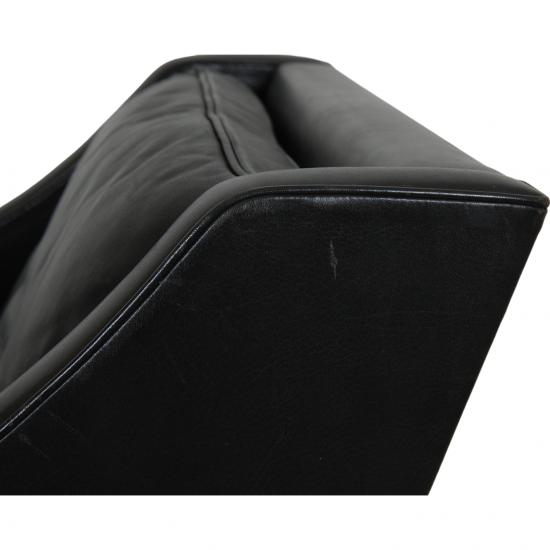 Børge Mogensen 2207 chair in black leather