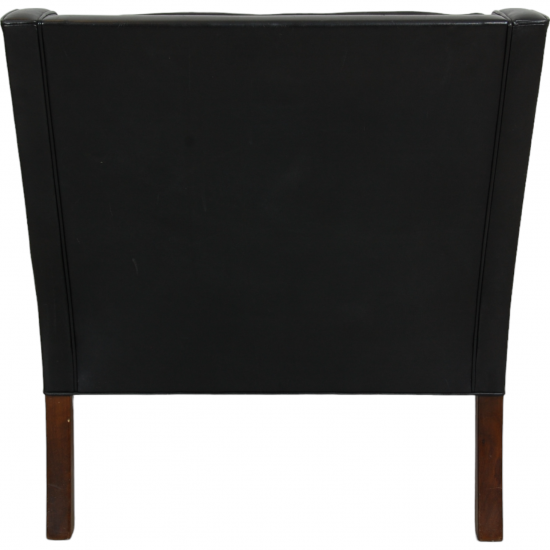 Børge Mogensen 2207 chair in black leather