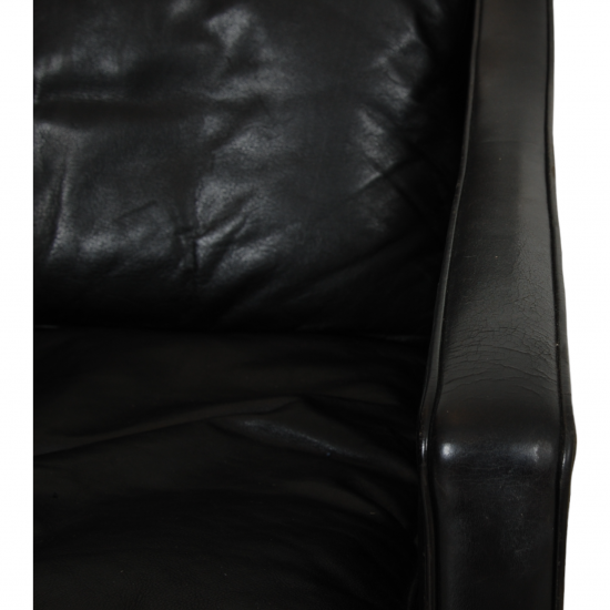 Børge Mogensen 2207 chair in black leather