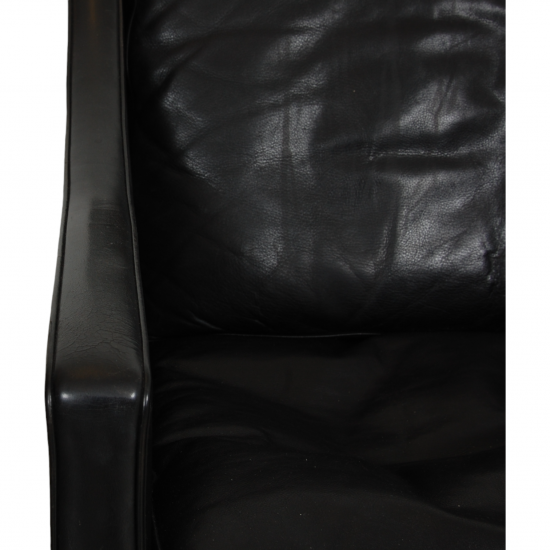 Børge Mogensen 2207 chair in black leather