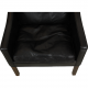 Børge Mogensen 2207 chair in black leather