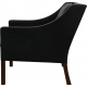 Børge Mogensen 2207 chair in black leather