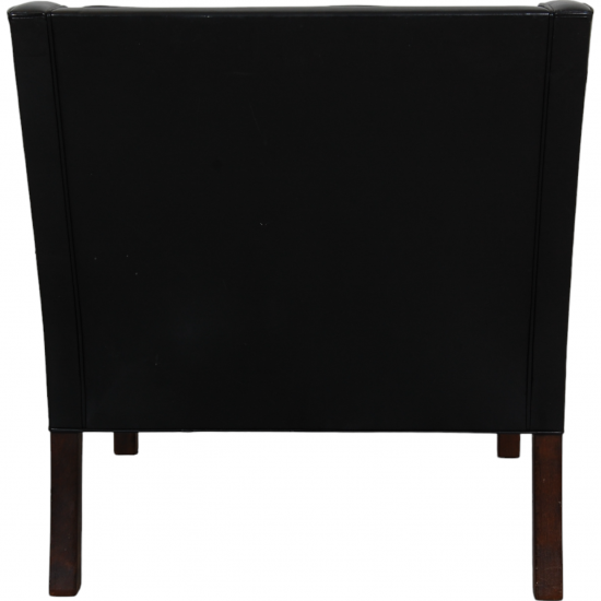 Børge Mogensen 2207 chair in black leather