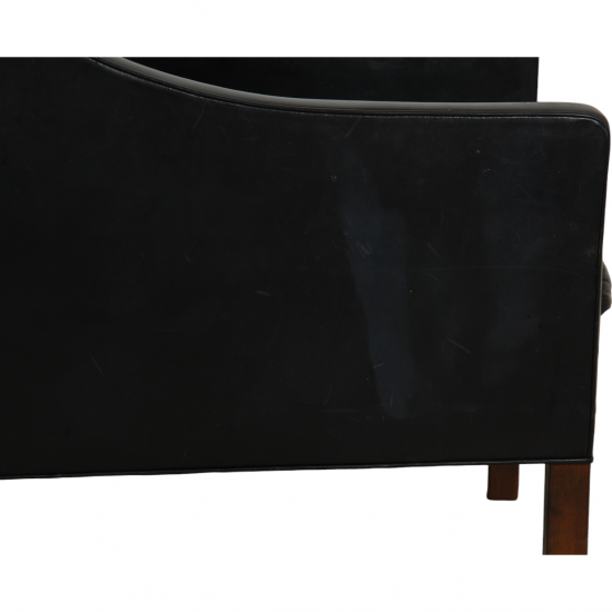 Børge Mogensen 2207 chair in black leather