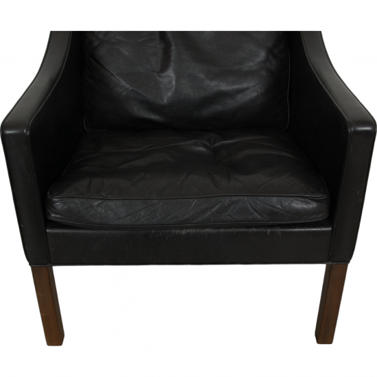 Børge Mogensen 2207 chair in black leather