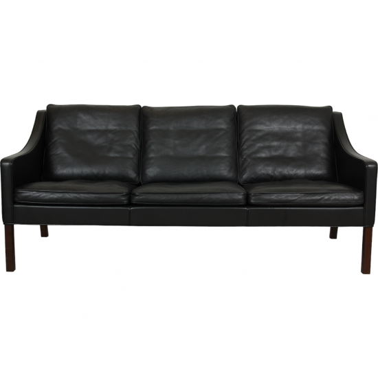 Børge Mogensen 3.seater 2209 sofa in black leather