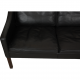 Børge Mogensen 3.seater 2209 sofa in black leather