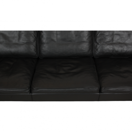 Børge Mogensen 3.seater 2209 sofa in black leather