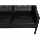 Børge Mogensen 3.seater 2209 sofa in black leather