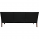 Børge Mogensen 2209 3.seater sofa in black leather