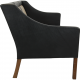 Børge Mogensen 2209 3.seater sofa in black leather