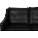 Børge Mogensen 2209 3.seater sofa in black leather