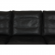 Børge Mogensen 2209 3.seater sofa in black leather