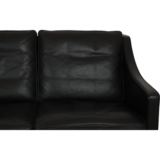 Børge Mogensen 2209 3.seater sofa in black leather