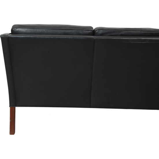 Børge Mogensen 2209 3.seater sofa in black leather