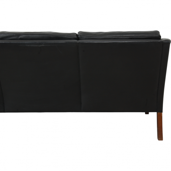 Børge Mogensen 2209 3.seater sofa in black leather