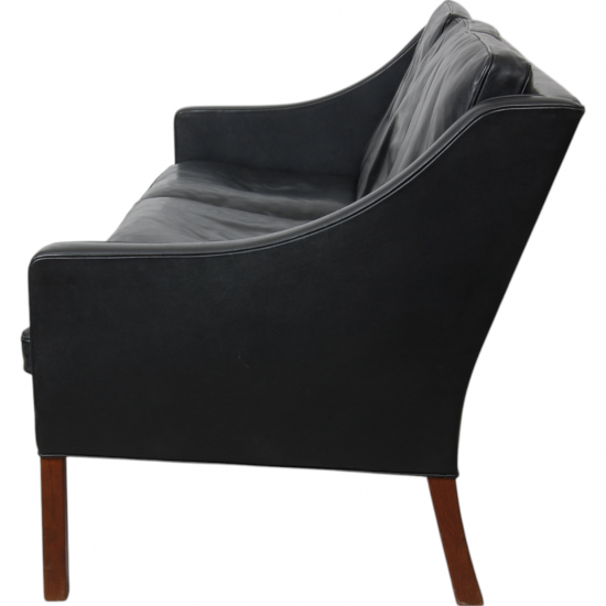 Børge Mogensen 2209 3.seater sofa in black leather