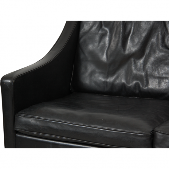 Børge Mogensen 2209 3.seater sofa in black leather