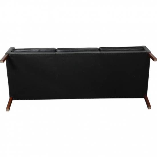 Børge Mogensen 2209 3.seater sofa in black leather