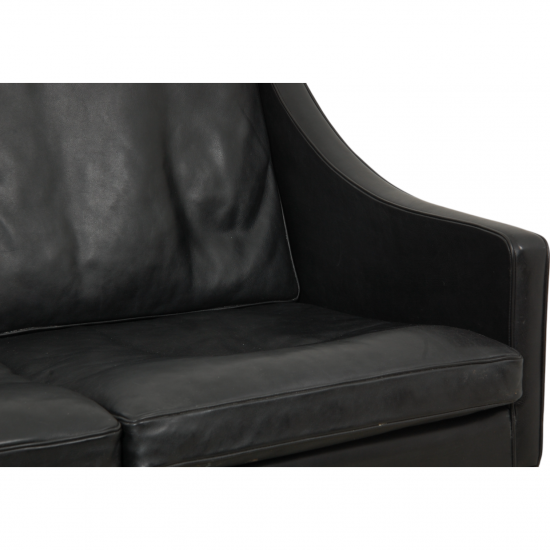 Børge Mogensen 2209 3.seater sofa in black leather