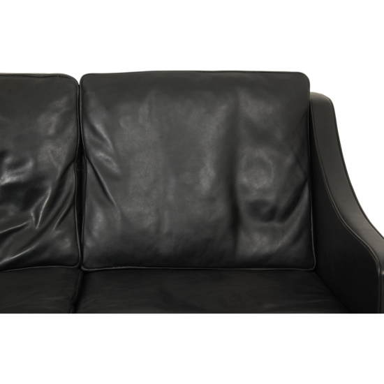 Børge Mogensen 2209 3.seater sofa in black leather