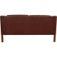 Børge Mogensen 2.seater sofa model 2212 in brown leather