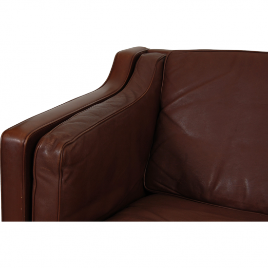 Børge Mogensen 2.seater sofa model 2212 in brown leather