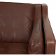 Børge Mogensen 2.seater sofa model 2212 in brown leather