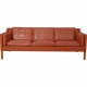 Børge Mogensen 3.seater 2213 sofa in patinated cognac leather