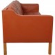 Børge Mogensen 3.seater 2213 sofa in patinated cognac leather