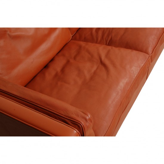 Børge Mogensen 3.seater 2213 sofa in patinated cognac leather