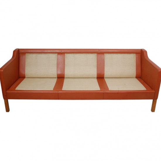 Børge Mogensen 3.seater 2213 sofa in patinated cognac leather